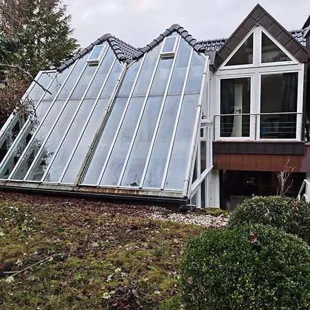 Wintergarten Fuer 8 Gaeste Und 2 Hunde In Der Eifel Mit Toller Aussicht, Kamin Und Garten